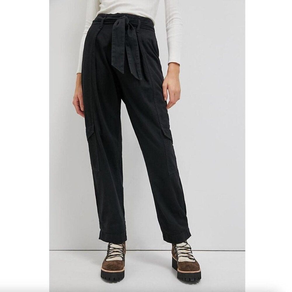 Edwin Harlow Paperbag Jeans Nero Black NWT Size 29 Cargo Utility Neutral